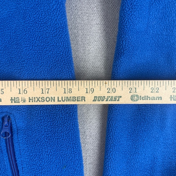 Peak Season Kansas Jayhawks Girl's XL Quarter-Zip Blue Sweatshirt - Picture 7 of 7